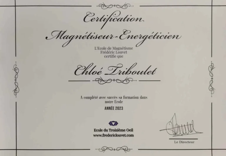 Diplôme Magnétiseur Energéticien